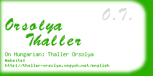 orsolya thaller business card